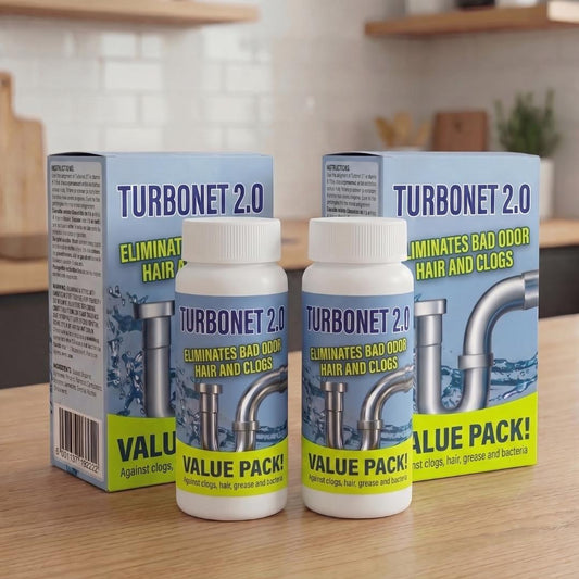 2 Extra Bottles · Cover Every Drain